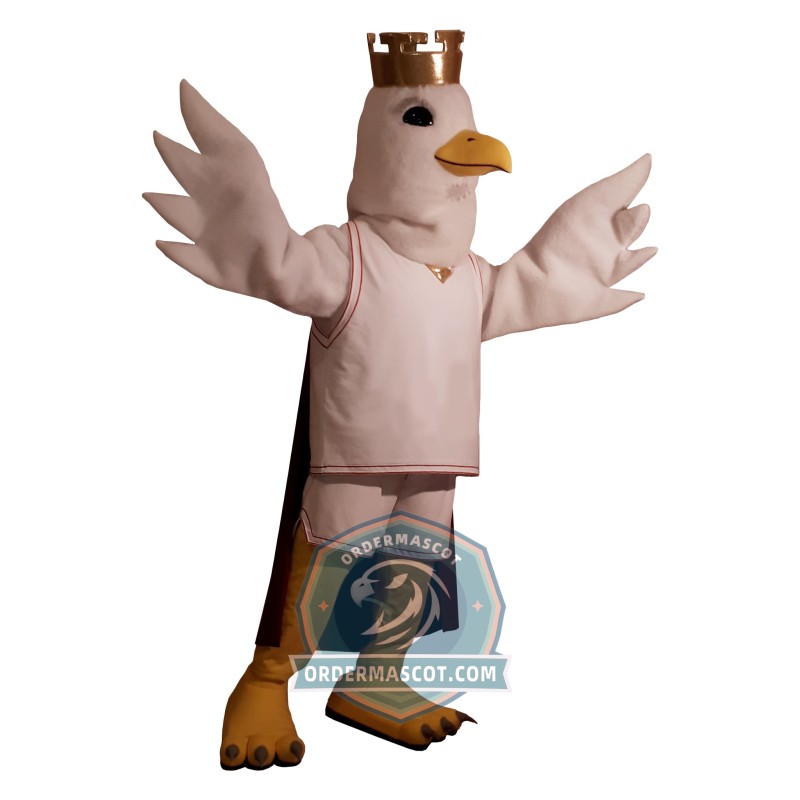 King White Eagle Mascot Costume