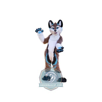 Happy Dog Fox Wolf Mascot Costume