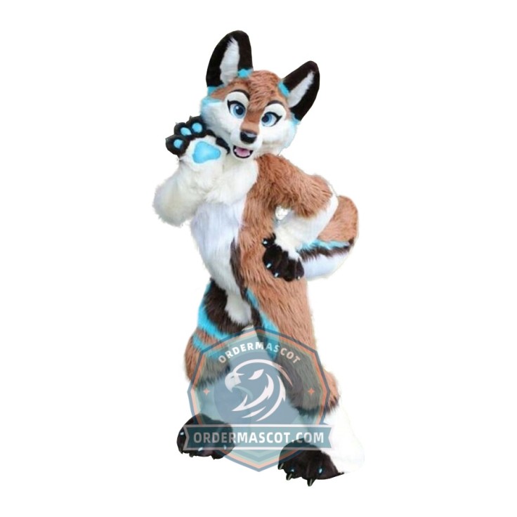 Friendly Dog Fox Wolf Mascot Costume