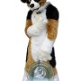 Cute Black & Brown & White Dog Mascot Costume