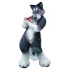 Realistic Wolf Mascot Costume For Adult