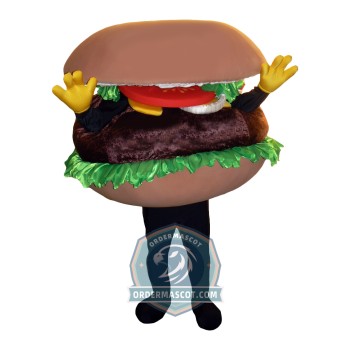 Deluxe Hamburger Mascot Costume