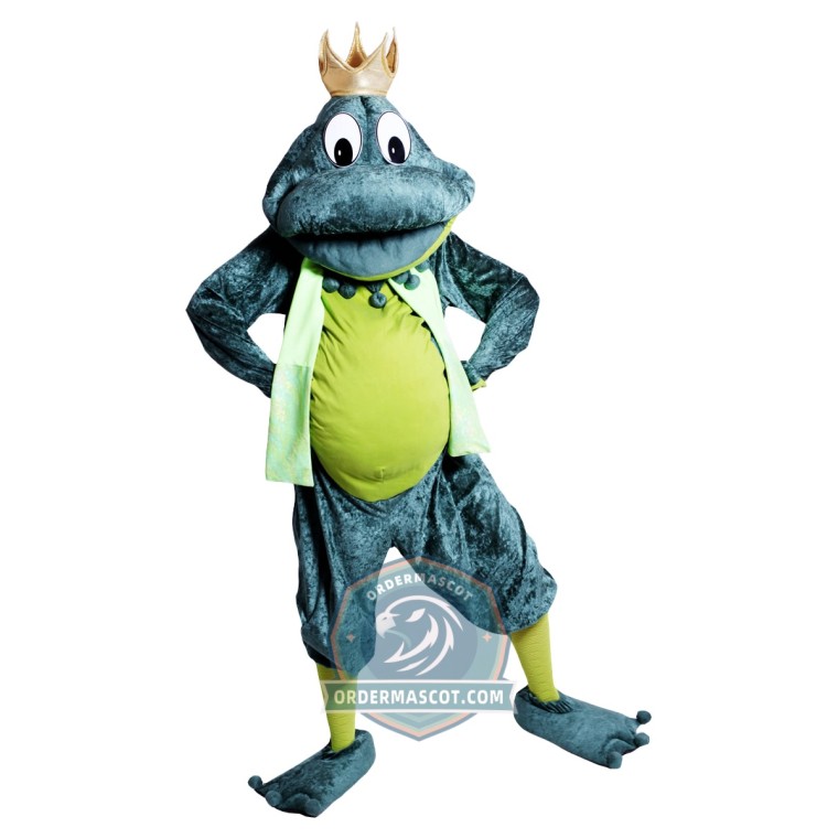 King Frog Mascot Costume