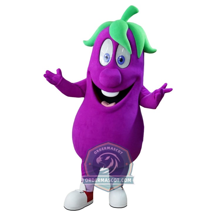 Eggplant Mascot Costume