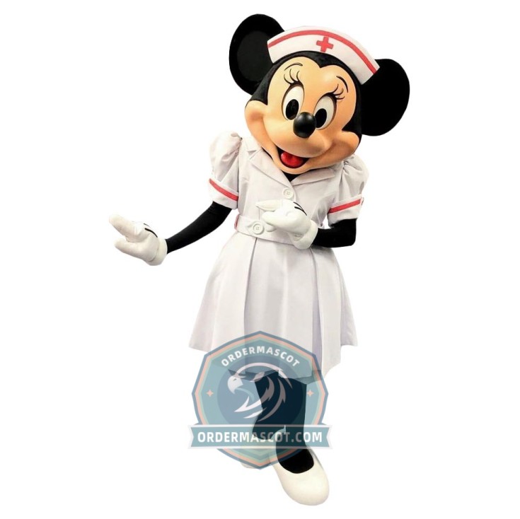Nurse Dress Minnie Mascot Costume