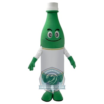 Green Bottle Mascot Costume