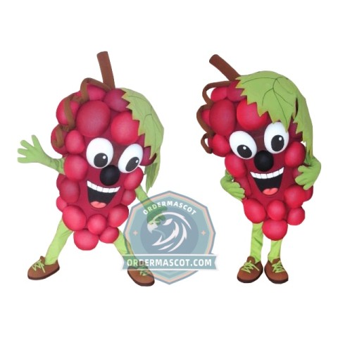 Happy Grape Mascot Costume