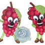 Happy Grape Mascot Costume