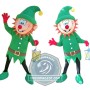 Green Elf Mascot Costume