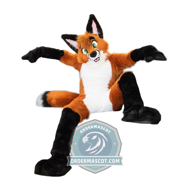 Deluxe Adult Fox Mascot Costume