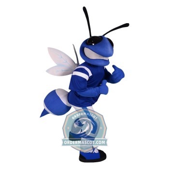Blue Hornet Mascot Costume