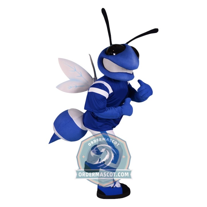 Blue Hornet Mascot Costume