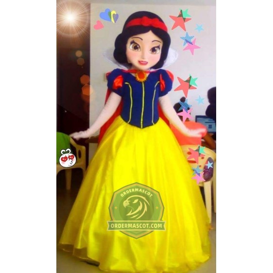Deluxe Snow White Princess Mascot Costume