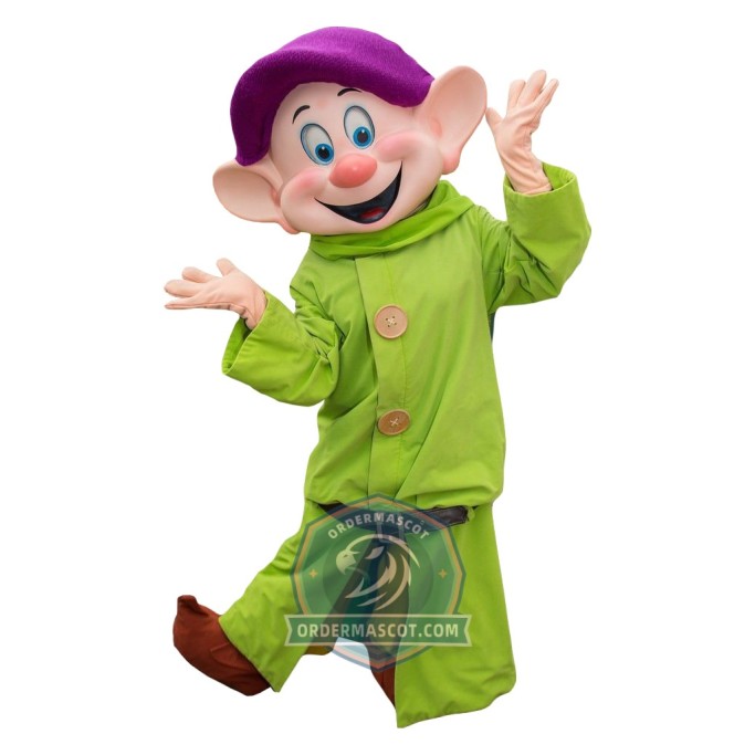 Dopey The Seven Dwarfs Mascot Costume