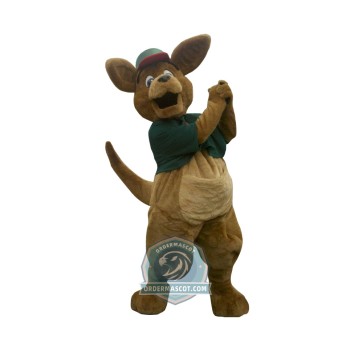 Happy Lightweight Kangaroo Mascot Costume