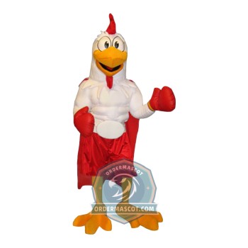 Boxing Rooster Mascot Costume