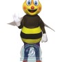 Realistic Happy Bee Mascot Costume