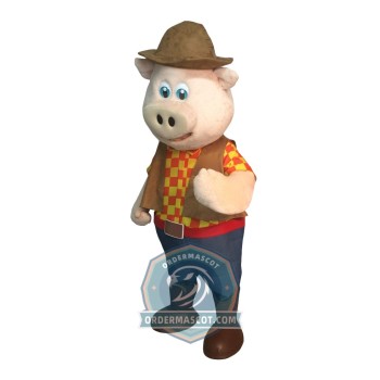 Deluxe Pig Mascot Costume 