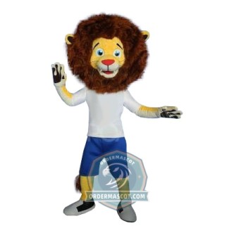 Realistic Sport Lion Mascot Costume For Adult
