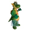 Realistic Green Dragon Mascot Costume