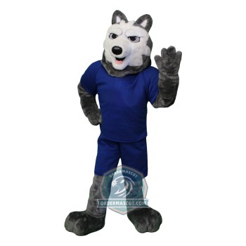 Friendly Lightweight Wolf Mascot Costume