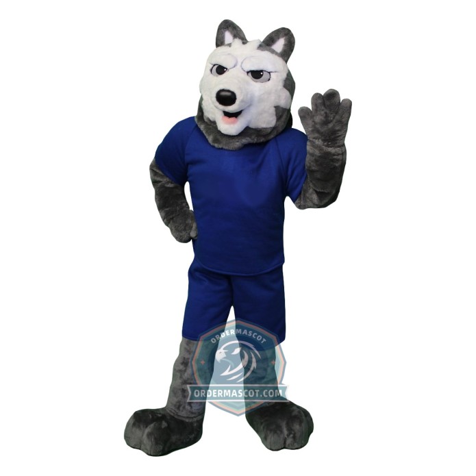 Friendly Lightweight Wolf Mascot Costume