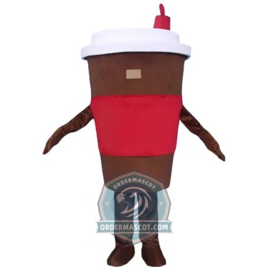 Adult Coffee Cup Mascot Costume