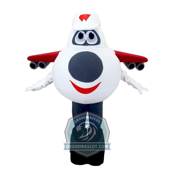 Happy Plane Mascot Costume