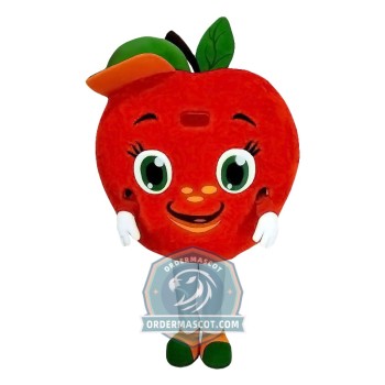 Cute Red Apple Mascot Costume