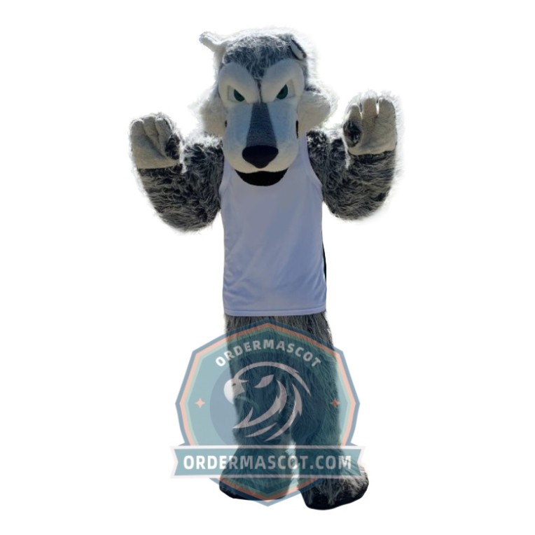Deluxe Wolf Mascot Costume