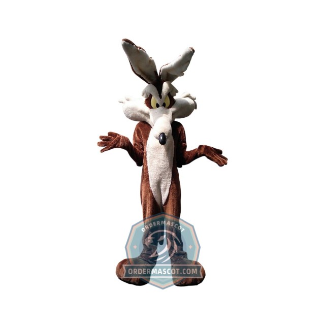 Realistic Wile E. Coyote Mascot Costume