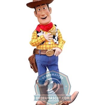 Realistic Cowboy Woody Mascot Costume