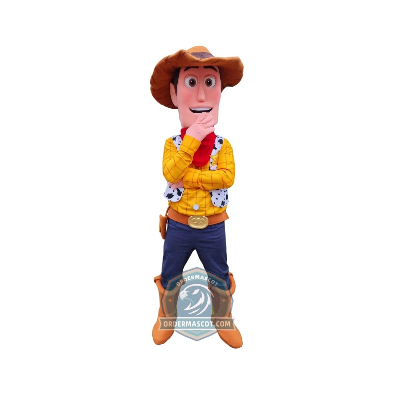 Happy Cowboy Woody Mascot Costume