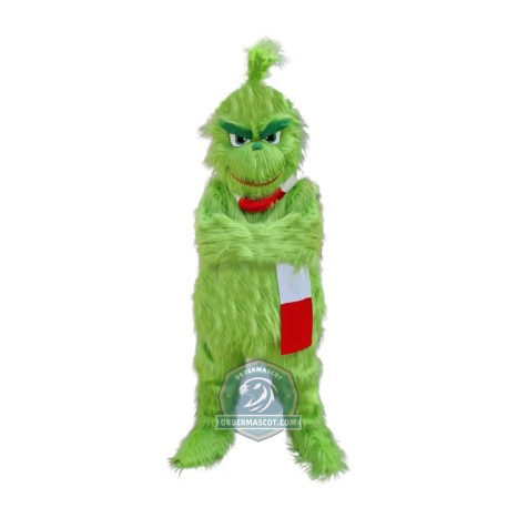Realistic Lightweight Christmas Grinch Mascot Costume