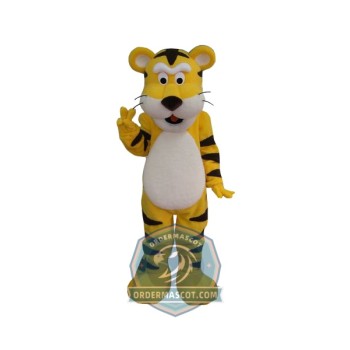 Adult Yellow Tiger Mascot Costume