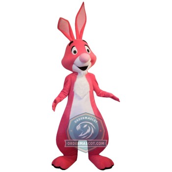 Pink Rabbit Mascot Costume