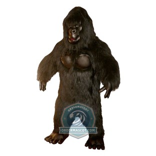 Realistic Lightweight Black Gorilla Mascot Costume