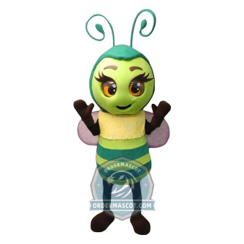Green Bee Mascot Costume