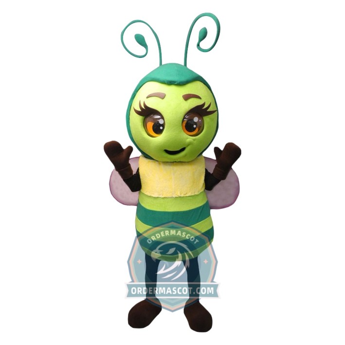 Green Bee Mascot Costume
