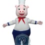 Cute Chef Pig Mascot Costume