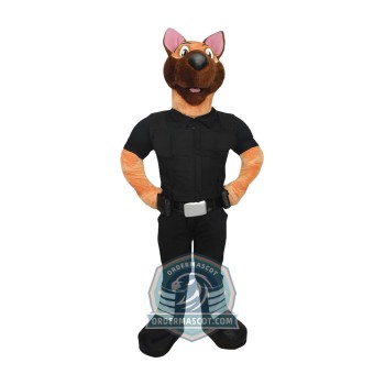 Realistic Lightweight Police Dog Mascot Costume