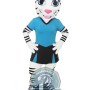 Happy White Tiger Mascot Costume