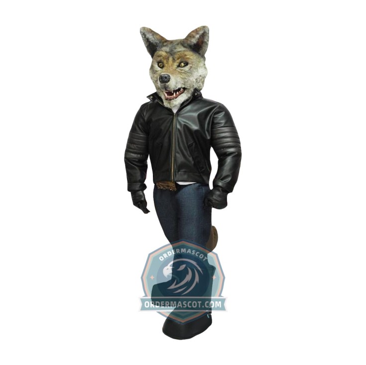 Handsome Wolf Mascot Costume