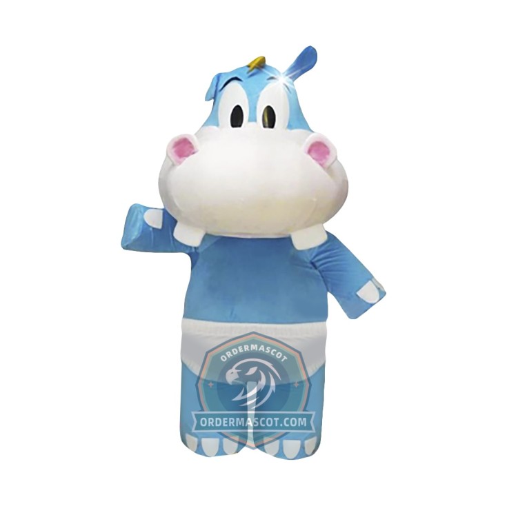 Cute Lightweight Hippo Mascot Costume