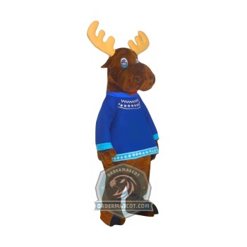 Cute Moose Mascot Costume