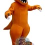 Orange Dinosaur Mascot Costume