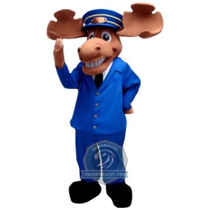 Police Moose Mascot Costume