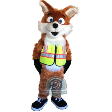 Deluxe Happy Fox Mascot Costume
