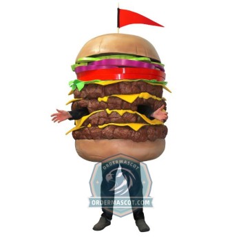 Deluxe Lightweight Hamburger Mascot Costume