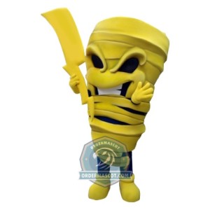 Yellow Tornado Mascot Costume